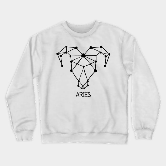 Aries Zodiac Crewneck Sweatshirt by Dieowl